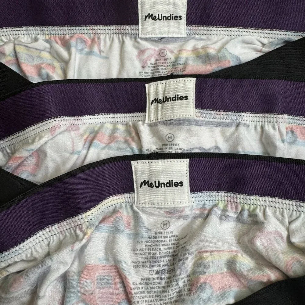 MeUndies mens boxer brief size medium multicolor campers beach‎ summer for three